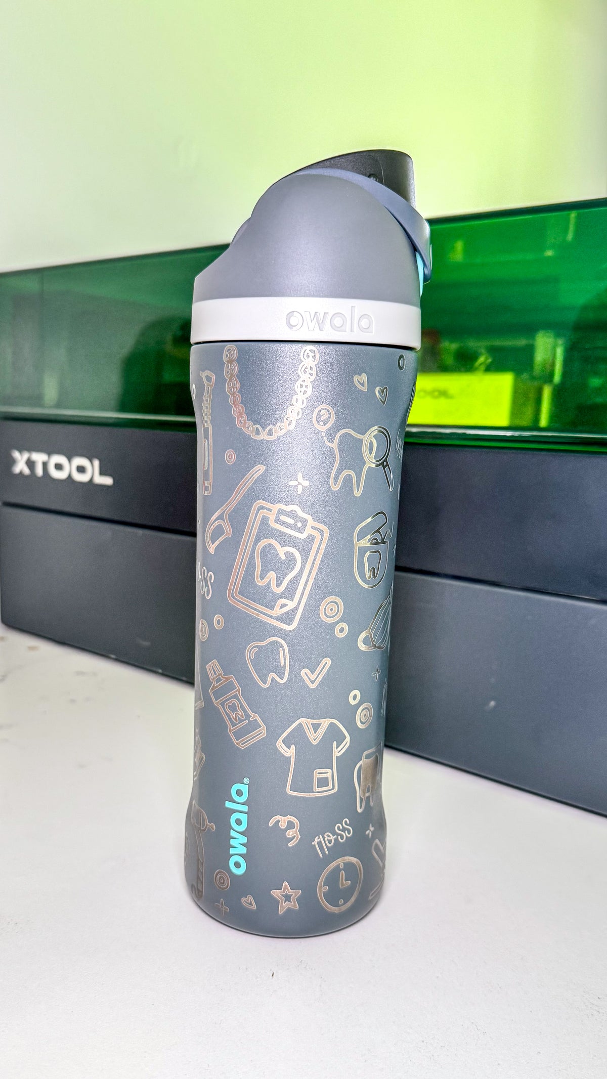 Dental Doodle Engraved Owala Tumbler