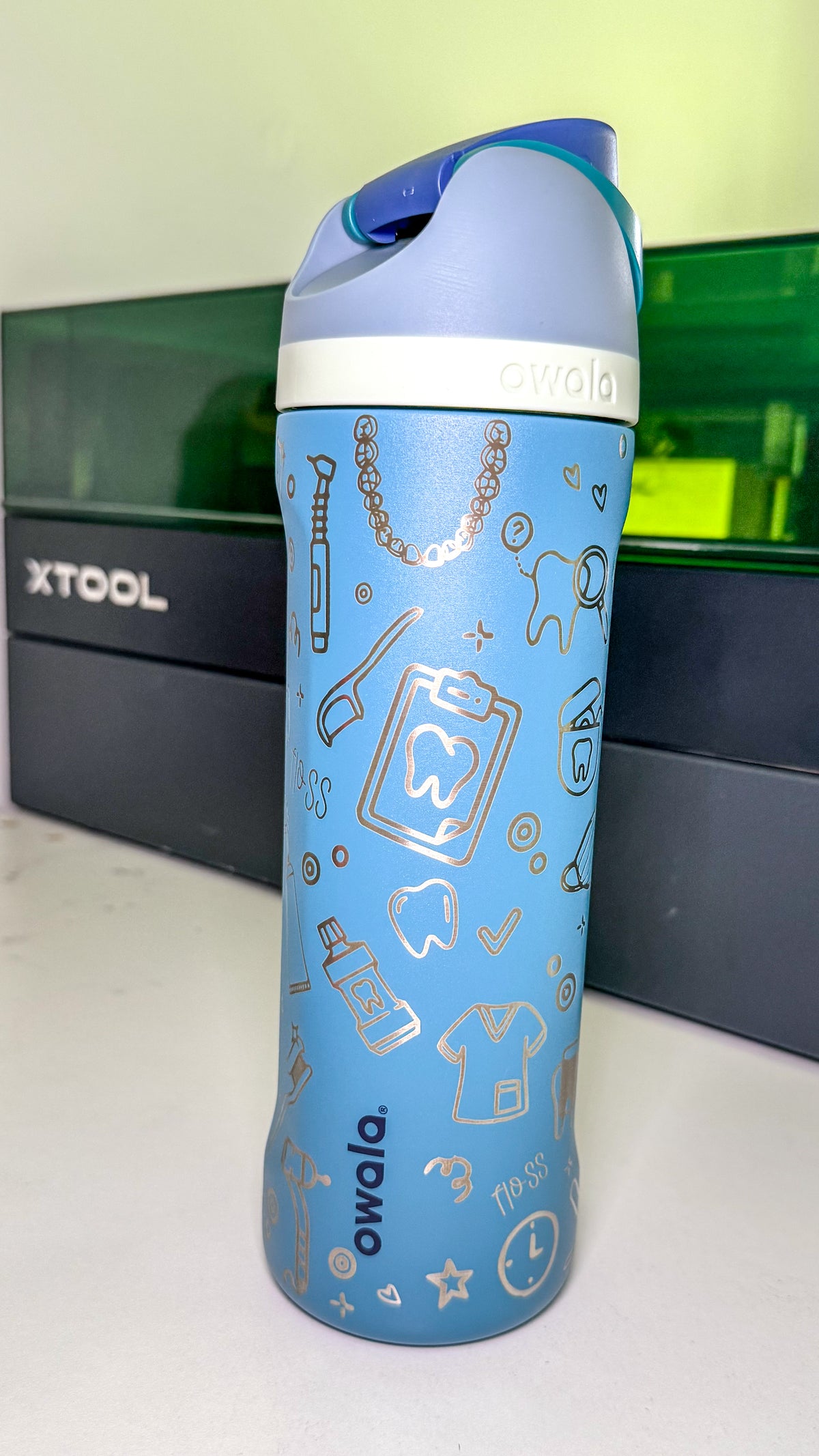 Dental Doodle Engraved Owala Tumbler