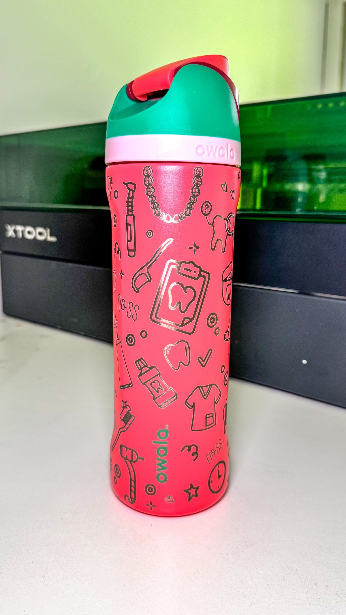 Dental Doodle Engraved Owala Tumbler