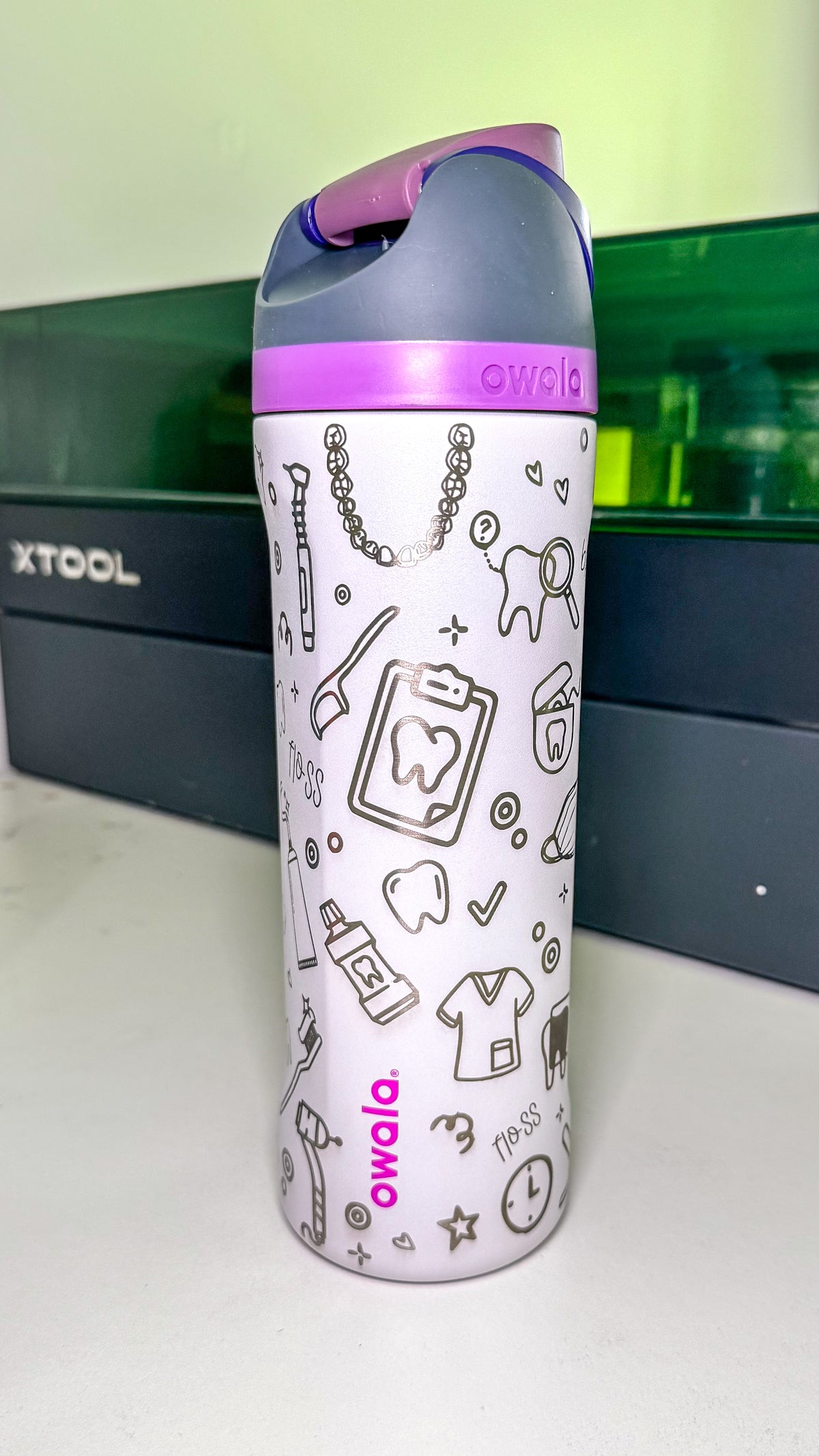 Dental Doodle Engraved Owala Tumbler