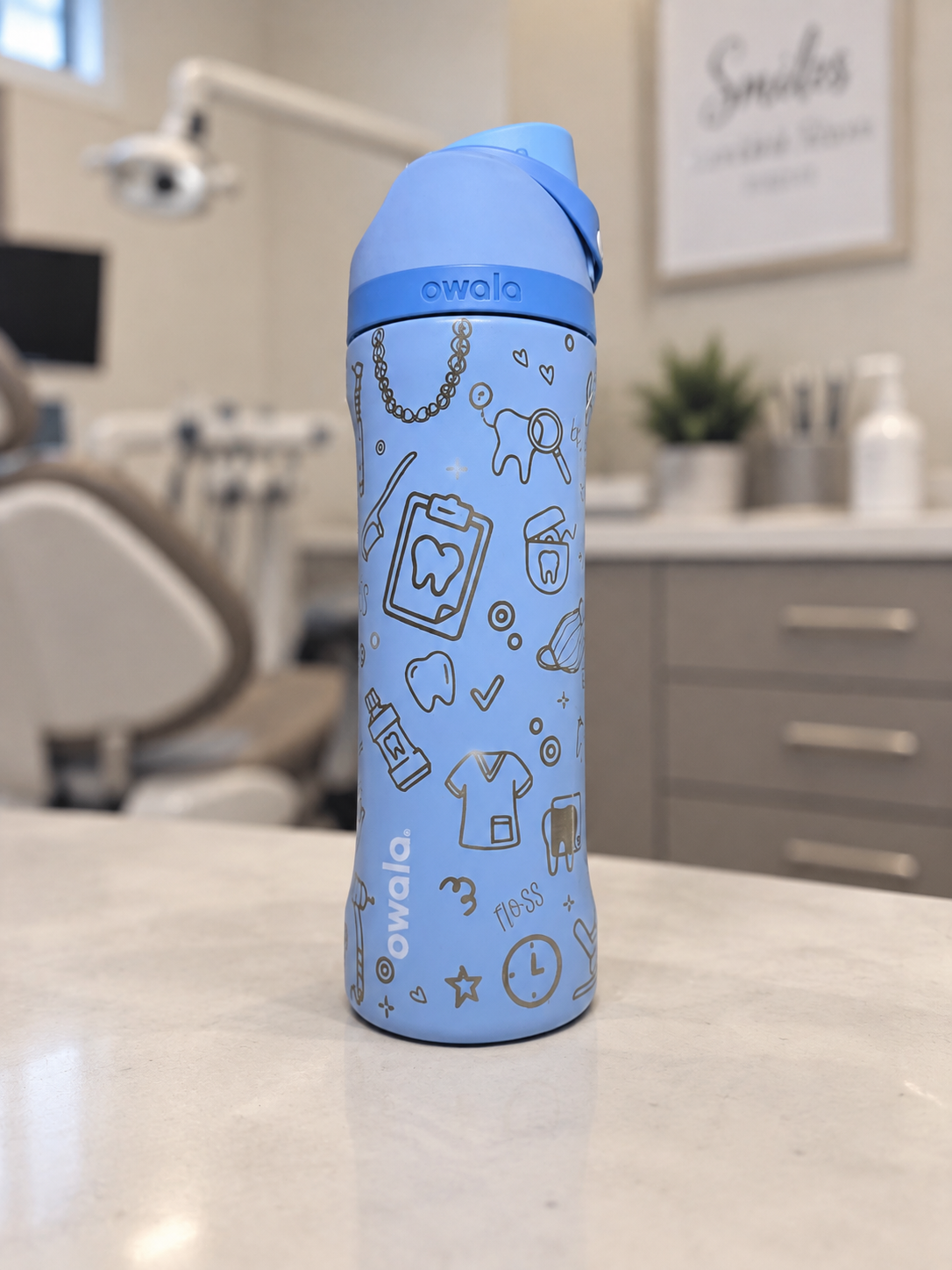 Dental Doodle Engraved Owala Tumbler
