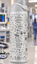 Nurse Doodle Engraved Owala Tumbler