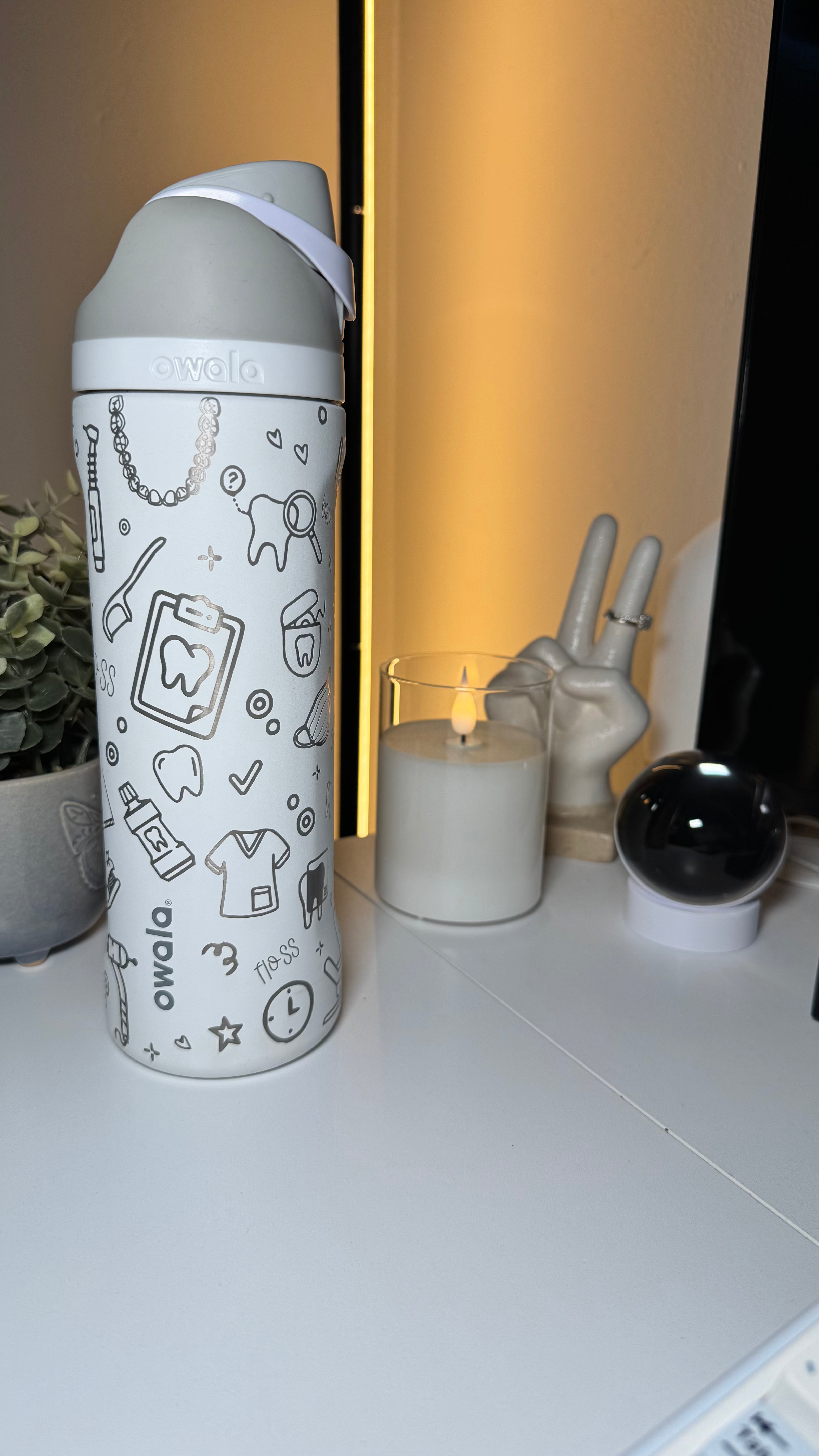 Dental Doodle Engraved Owala Tumbler