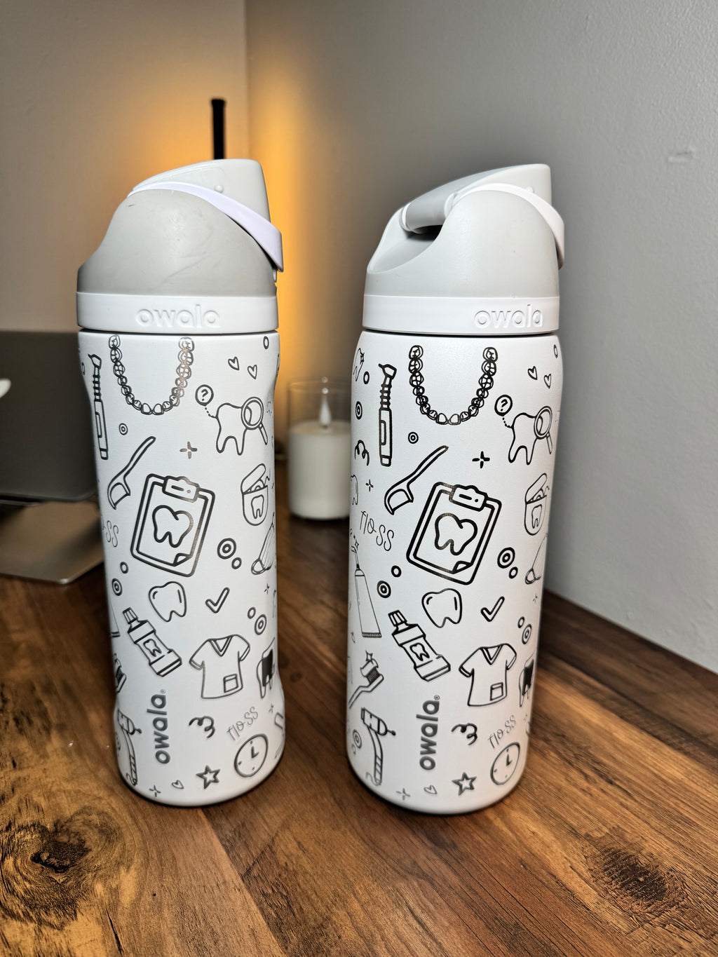 Dental Doodle Engraved Owala Tumbler
