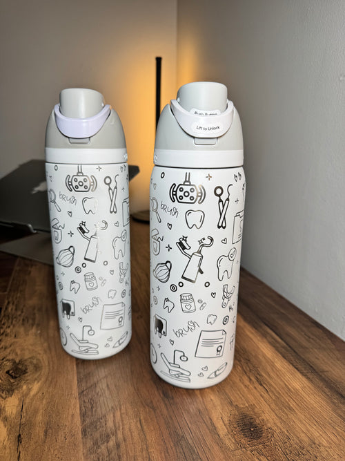 Dental Doodle Engraved Owala Tumbler
